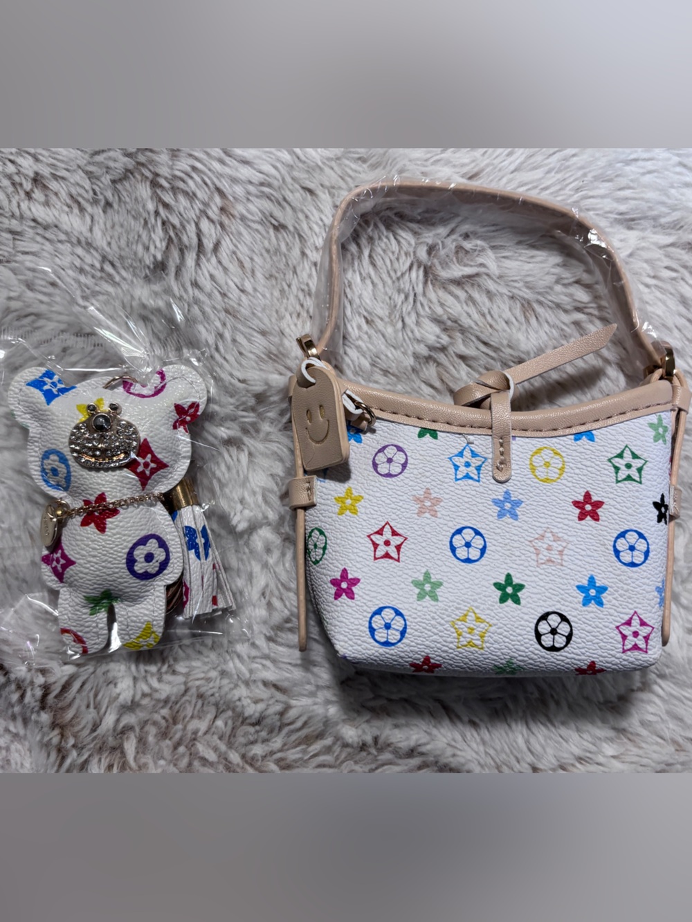 Monogram Kids Mini Purse and Teddy Bear Purse Charm - Picture 2 of 5